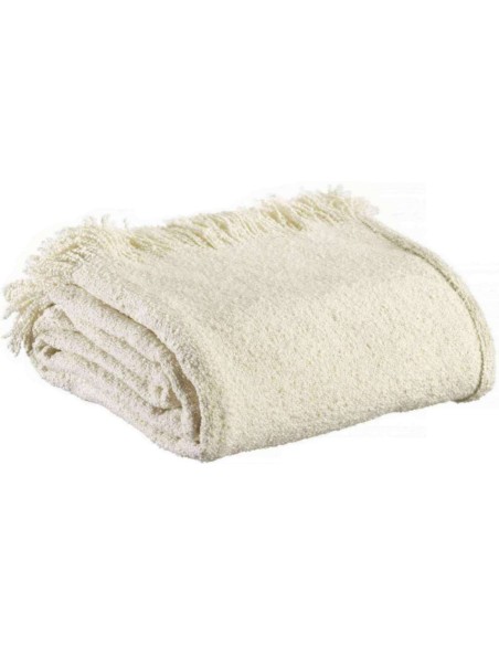 THROW JANE VIVARAISE NEIGE 130x160 84% RECYCLED POLYESTER 16% COTTON