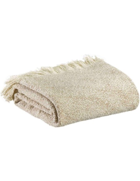 THROW JANE VIVARAISE CACAO 130x160 84% RECYCLED POLYESTER 16% COTTON