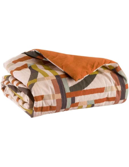 THROW VIVARAISE NAEL CHAMBRAY MULTICO 135x200 100%COTTON