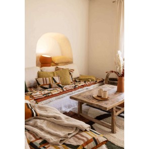 THROW VIVARAISE NAEL CHAMBRAY MULTICO 135x200 100%COTTON 2