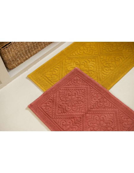 BATHMAT VIVARAISE ENZO SAFRAN 54x110 100% COTTON