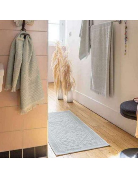 BATHMAT VIVARAISE ENZO JADE 54x110  100% COTTON