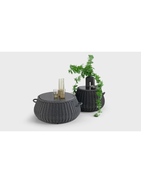 TABLE ISTRO S 02 BEIGE WITH WHITE CERAMIC TOP 60x40CM