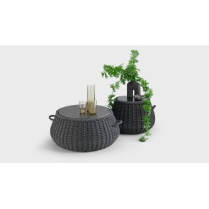 TABLE ISTRO S 04 DARK GREY WITH BLACK CERAMIC TOP 60x40CM 2