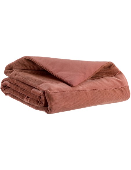 SOFA RUNNER VIVARAISE FARA COTELE BOIS DE ROSE 85×200 100% VELVET COTTON