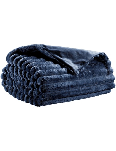 THROW VIVARAISE ALICE MARINE 130x160 100% POLYESTER