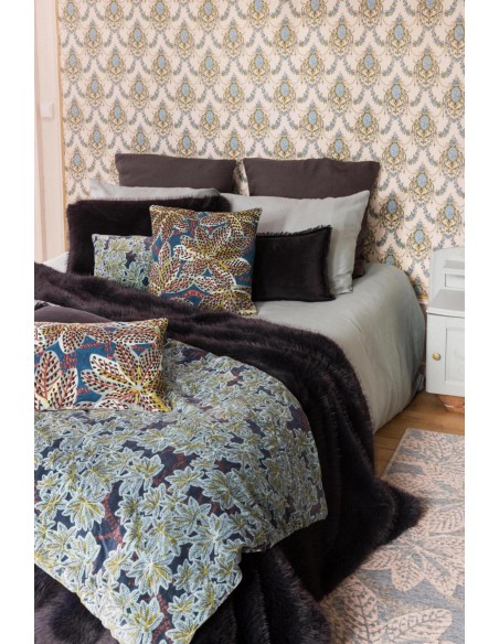 ΜΑΞΙΛΑΡΙ VIVARAISE ARIANE PETROLE 40x65 100% ΒΑΜΒΑΚΙ