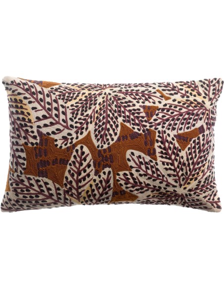 HANDMADE CUSHION VIVARAISE ARIANE ROUILLE 30x50 100% VELVET COTTON