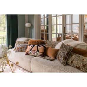 HANDMADE CUSHION VIVARAISE ARIANE ROUILLE 45x45 100%... 2