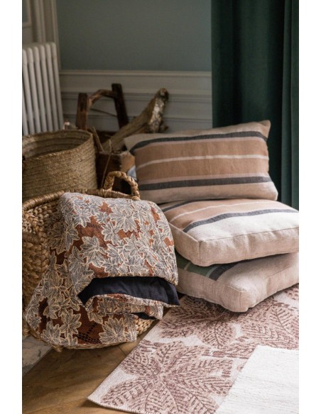 SOFA RUNNER VIVARAISE ARIANE ROUILLE 85x200 100% VELVET COTTON