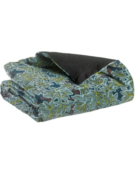 SOFA RUNNER VIVARAISE ARIANE PETROLE 85x200 100% VELVET COTTON