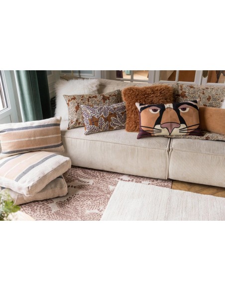 CUSHION VIVARAISE ARIANE ROUILLE 45x45 100% COTTON