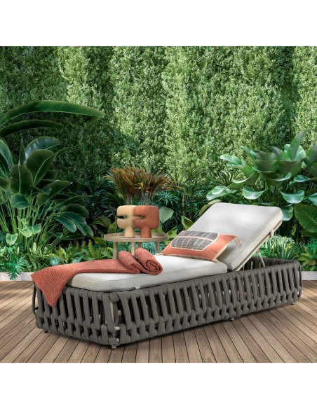 ACHLA LOUNGER ROPE 02 BEIGE 200x70x40 CM