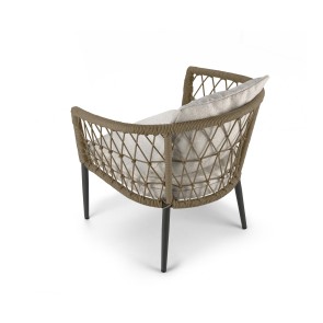 LOUNGE CHAIR MYRTOS 04 BEIGE 70x65x75 ALUMINIUM 2