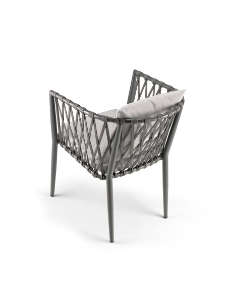 LALARIA 03 60x62x75 CHAIR ALUM-ROPE