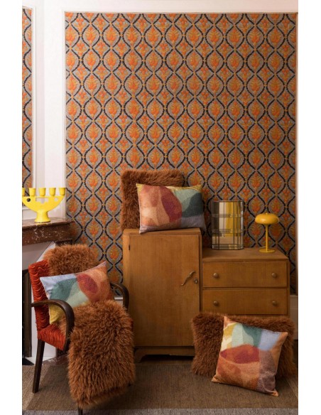 THROW VIVARAISE BETANI ROUILLE 130x160 100% POLYESTER