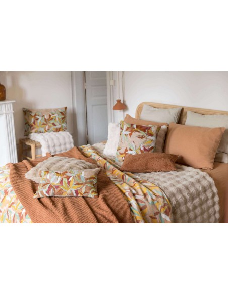 THROW VIVARAISE BERTON IVOIRE 130x160 100% RECYCLED POLYESTER