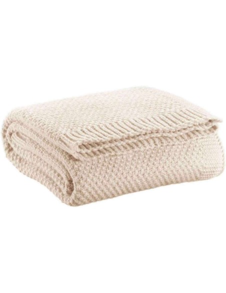 SOFA BLANKET VIVARAISE DANILO IVOIRE 130x160 100% POLYESTER