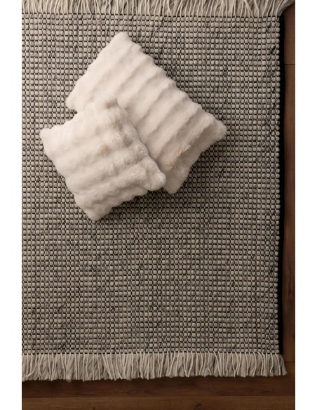 CUSHION VIVARAISE BERTON IVOIRE 40x65 100% RECYCLED POLYESTER