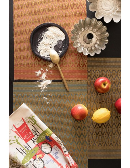 PLACE MAT WINKLER KADRA VERT SAPIN 33x45 75%PVC 25%POLYESTER