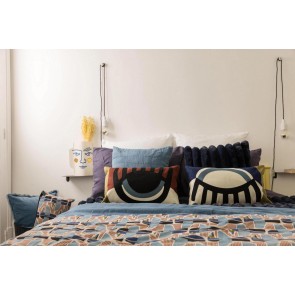 CUSHION VIVARAISE FAREL GERANIUM 30x50 100% COTTON 2