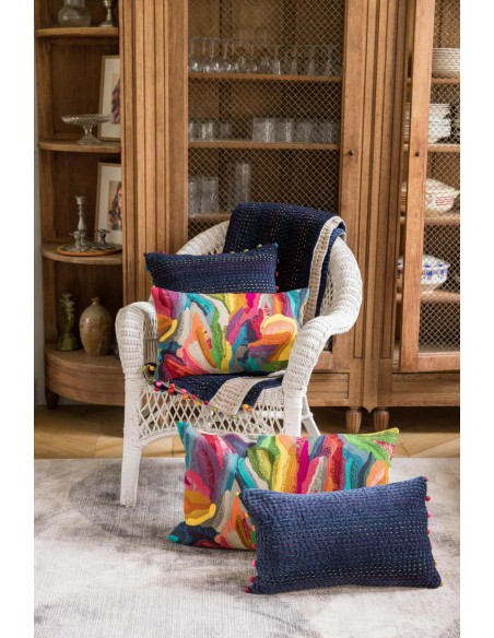 HANDMADE CUSHION VIVARAISE BETTY MINERAL 30x50 100% COTTON