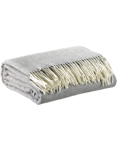 THROW CARINA VIVARAISE PERLE 130x190 90%MERINO WOOL 10%CASHMER