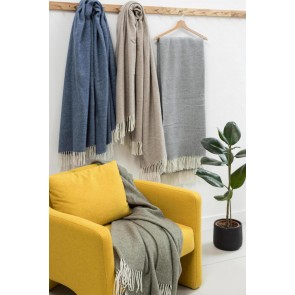 THROW CARINA VIVARAISE PERLE 130x190 90%MERINO WOOL... 2