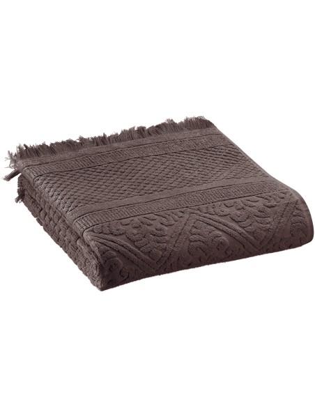 BODY TOWEL VIVARAISE ZOE EBENE 70x140 100% COTTON
