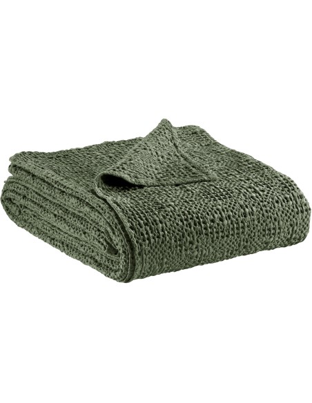 ΚΟΥΒΕΡΛΙ VIVARAISE TANA OLIVE 240×260 100% ΒΑΜΒΑΚΙ