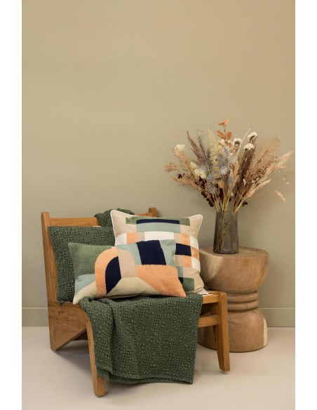 BED COVER VIVARAISE TANA OLIVE 240×260 100% COTTON