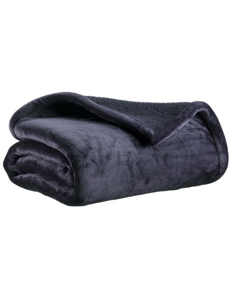 THROW VIVARAISE MICHKA MARINE 180×220 100% MICROFIBRE