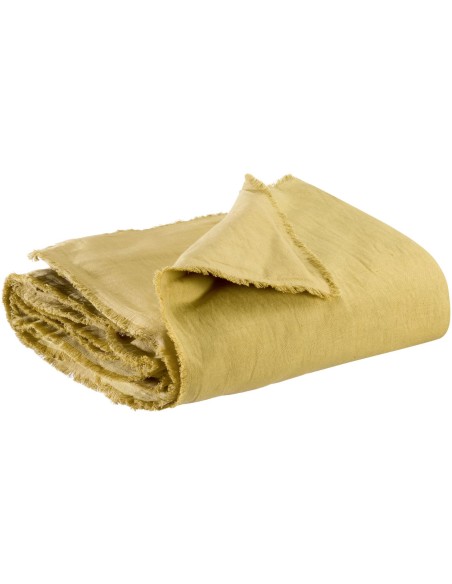 SOFA RUNNER VIVARAISE LALY GOLD 85x200 50% LINEN 50% COTTON