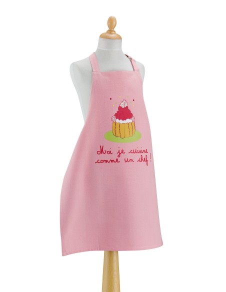 ΠΑΙΔΙΚΗ ΠΟΔΙΑ ΚΟΥΖΙΝΑΣ WINKLER JE CUISINE ROSE 52x63 100% ΒΑΜΒΑΚΙ