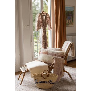 CUSHION VIVARAISE JANE SIENNE 45x45 100% RECYCLED COTTON 2