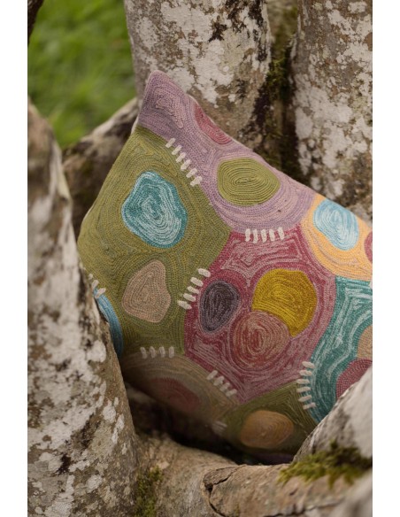 HANDMADE CUSHION VIVARAISE NESTOR MINERAL 40x65 100% COTTON