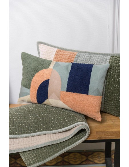 CUSHION VIVARAISE HIVANA COBALT 30x50 100% COTTON