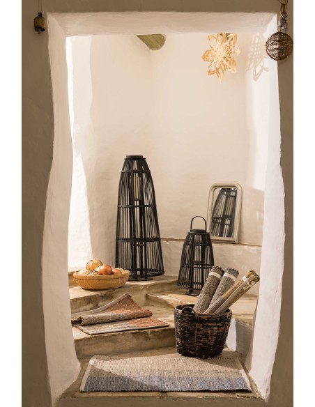 ΧΑΛΙ VIVARAISE KARAN TERRACOTTA 120x170 80% SEAGRASS 20% ΒΑΜΒΑΚΙ