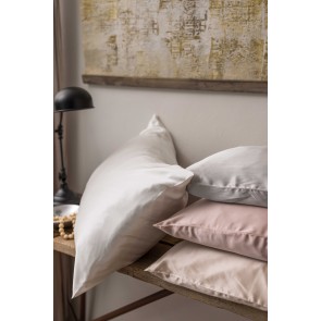 PILLOW CASE VIVARAISE ASHLEY LATTE 65x65 100% MULBERRY SILK 2