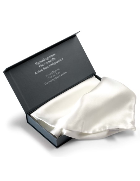 PILLOW CASE VIVARAISE ASHLEY LATTE 65x65 100% MULBERRY SILK