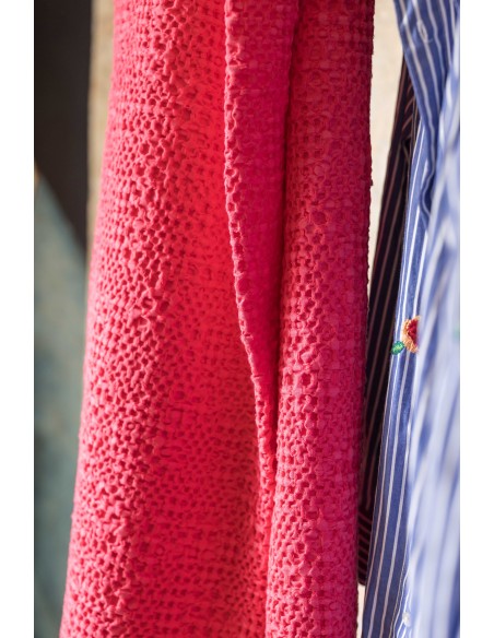 THROW VIVARAISE TANA FRAMBOISE 180X260 100%COTTON