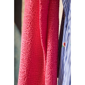 THROW VIVARAISE TANA FRAMBOISE 140X200 100%COTTON 2