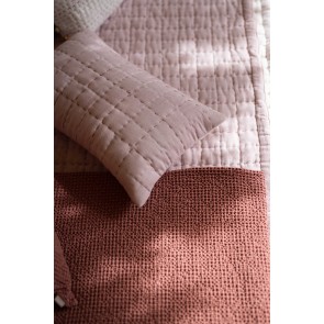 THROW VIVARAISE MAIA TERRACOTTA 180x260 100% RECYCLED COTTON 2