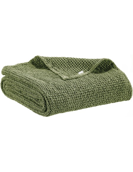THROW VIVARAISE MAIA EUCALYPTUS 180×260 100% RECYCLED COTTON
