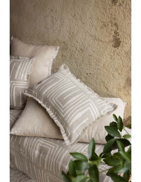 ΜΑΞΙΛΑΡΙ VIVARAISE TINA NATUREL 40x65 100% ΛΙΝΟ