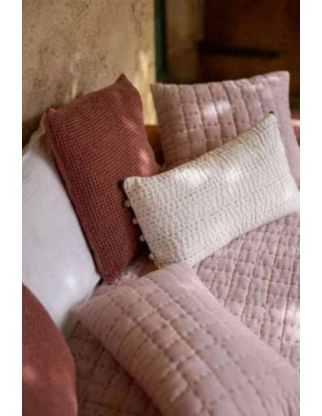 BEDCOVER VIVARAISE CAMBRA TERRACOTTA 240x260 100% COTTON