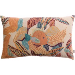 CUSHION VIVARAISE DORI PAPAYE 40x65 IMPRIME 55% LINEN 45%...