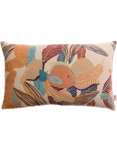 CUSHION VIVARAISE DORI PAPAYE 40x65 IMPRIME 55% LINEN 45% COTTON