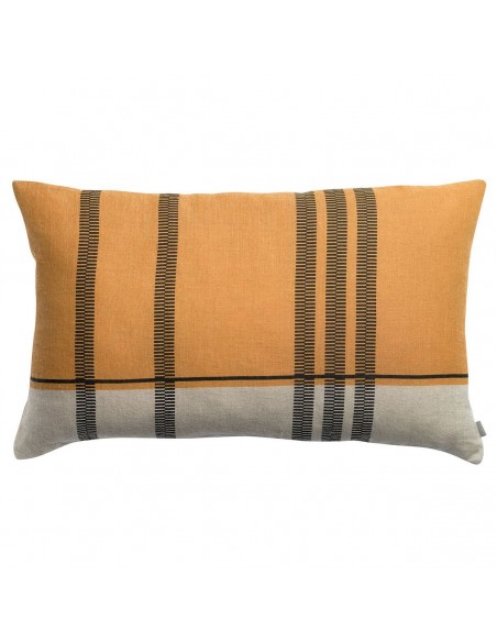 CUSHION VIVARAISE ZEFF EDEN OCRE 40×65 100% LINEN