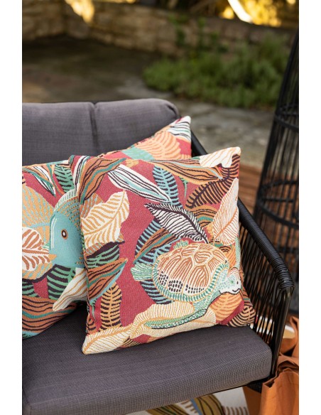 CUSHION VIVARAISE DORI PAPAYE 45x45 100% JACQUARD